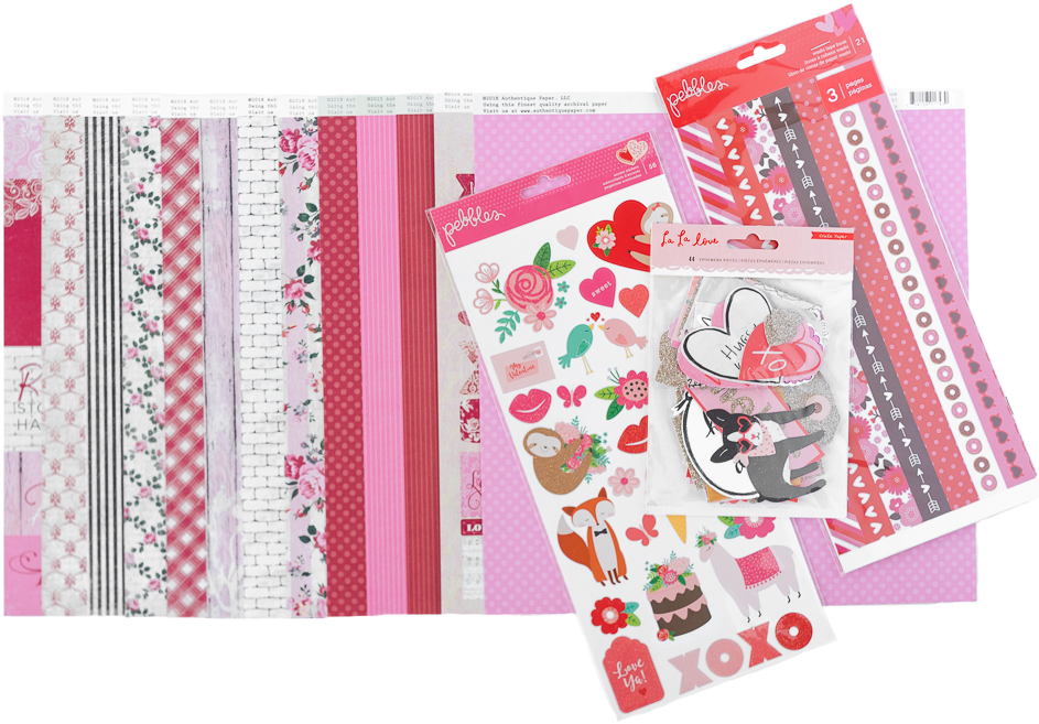February 2019 Scrapbook Kit Reveal - Paper (1000x668), Png Download