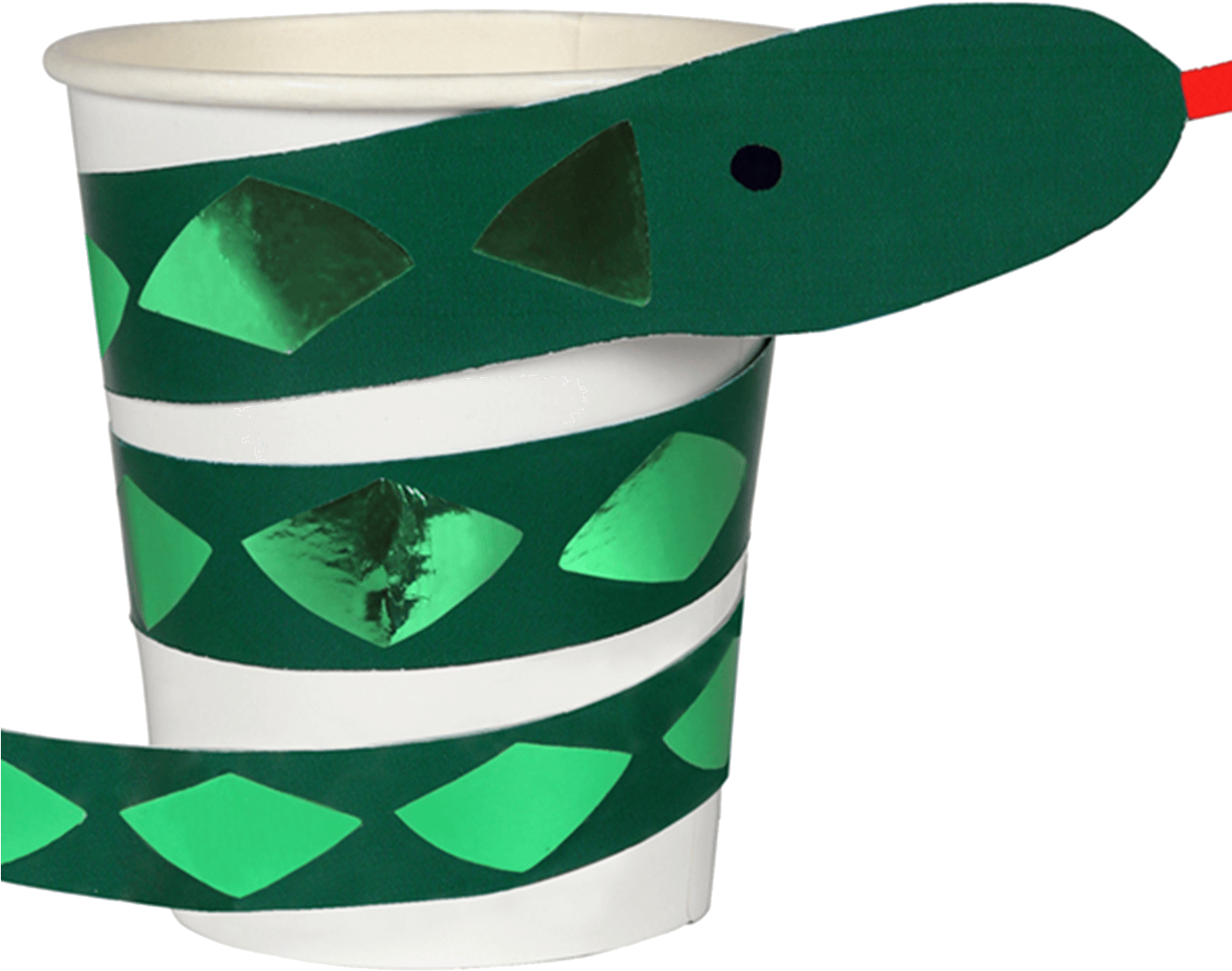 Go Wild Snake Paper Cups By Meri Meri - Einladung Kindergeburtstag Schlange (1400x1400), Png Download