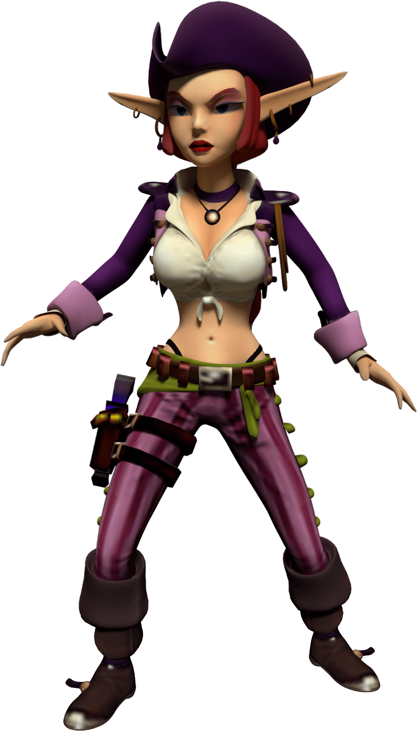 Jak And Daxter Female (1095x1568), Png Download