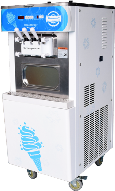 Commercial Frozen Yogurt Making Machine Oceanpower - Ice Cream Maker Png (750x704), Png Download