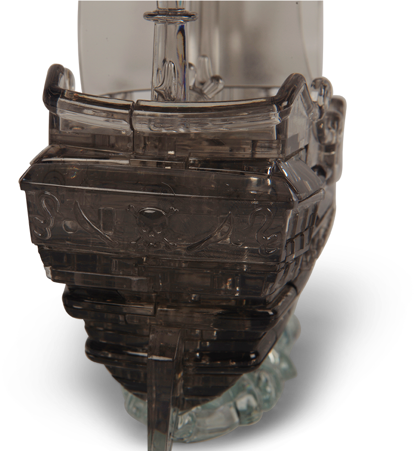 Pirate Ship 3d Crystal Puzzle - Instructions Pirate Ship Puzzles (900x898), Png Download