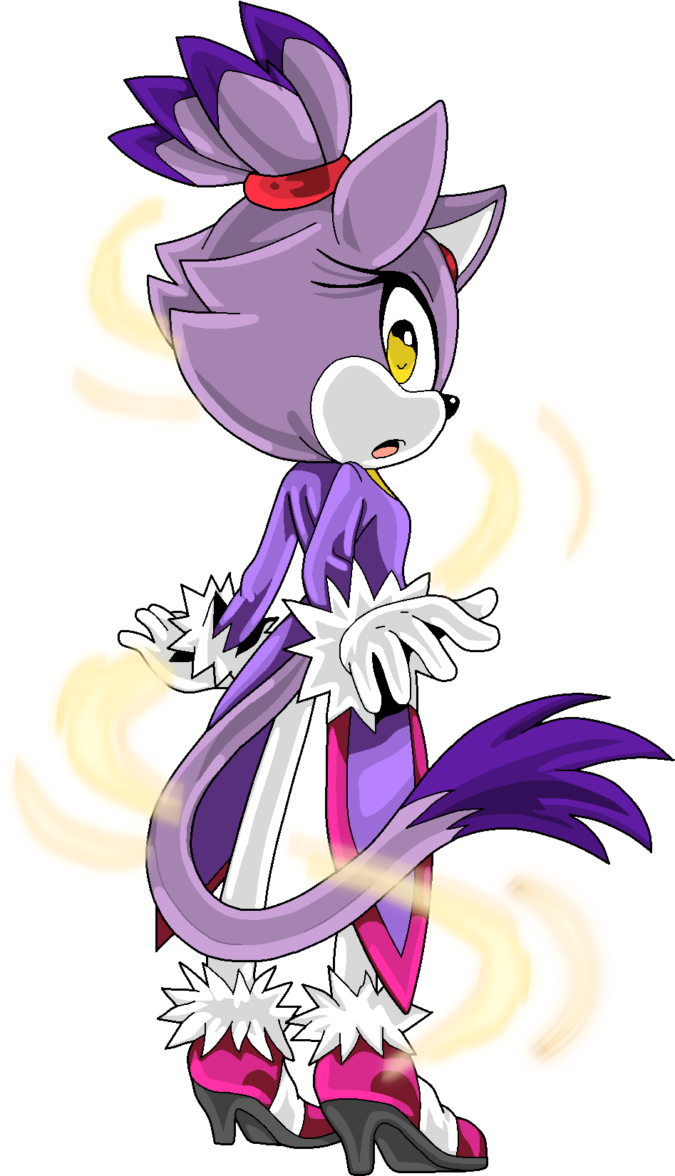 Blaze The Cat By Shyamiq - Blaze The Cat (1024x1829), Png Download
