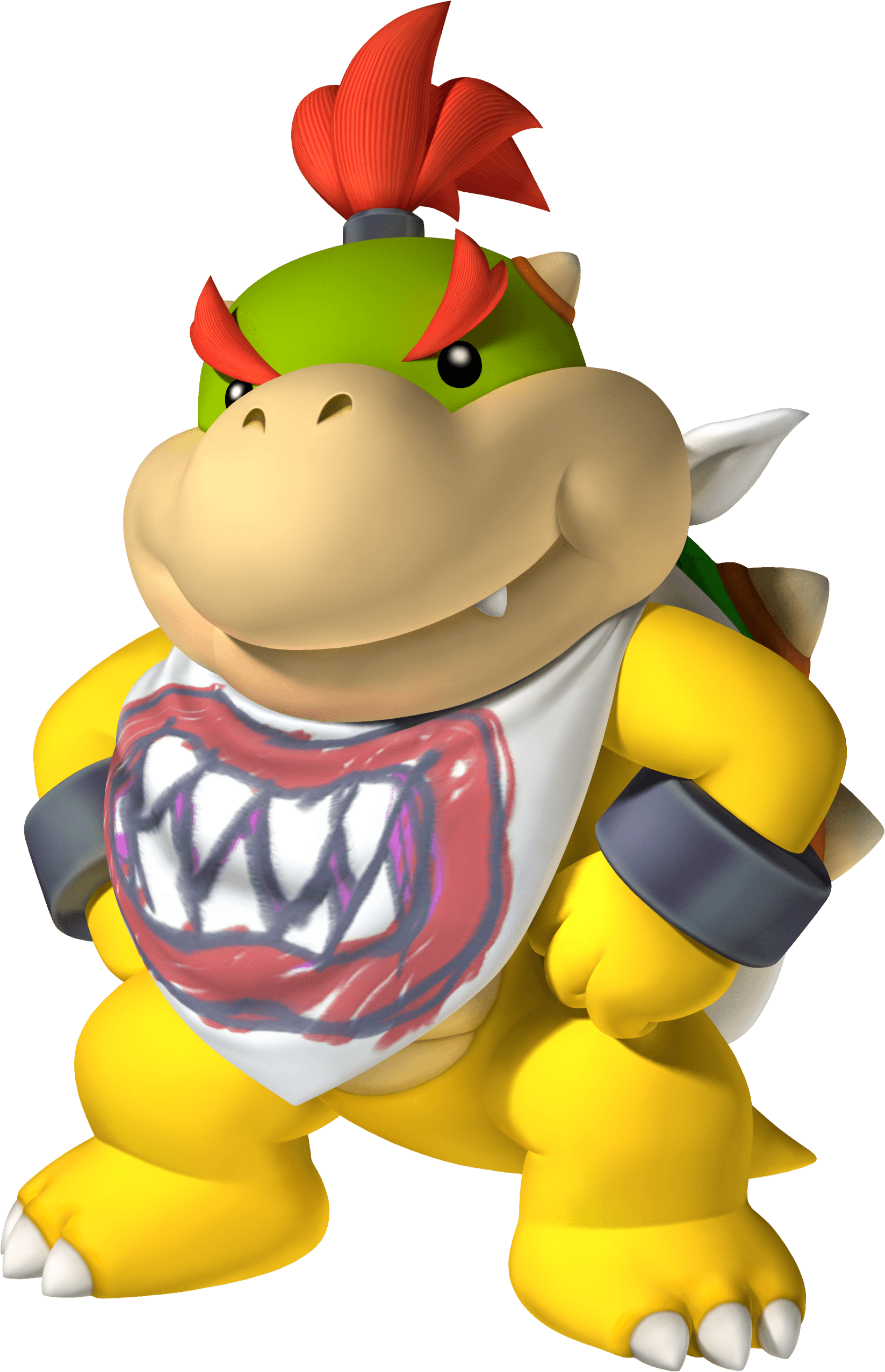Bowser With Arms Crossed, Bowser Jr Ready For Dinner - Mario Bros Bowser Jr (1647x2554), Png Download