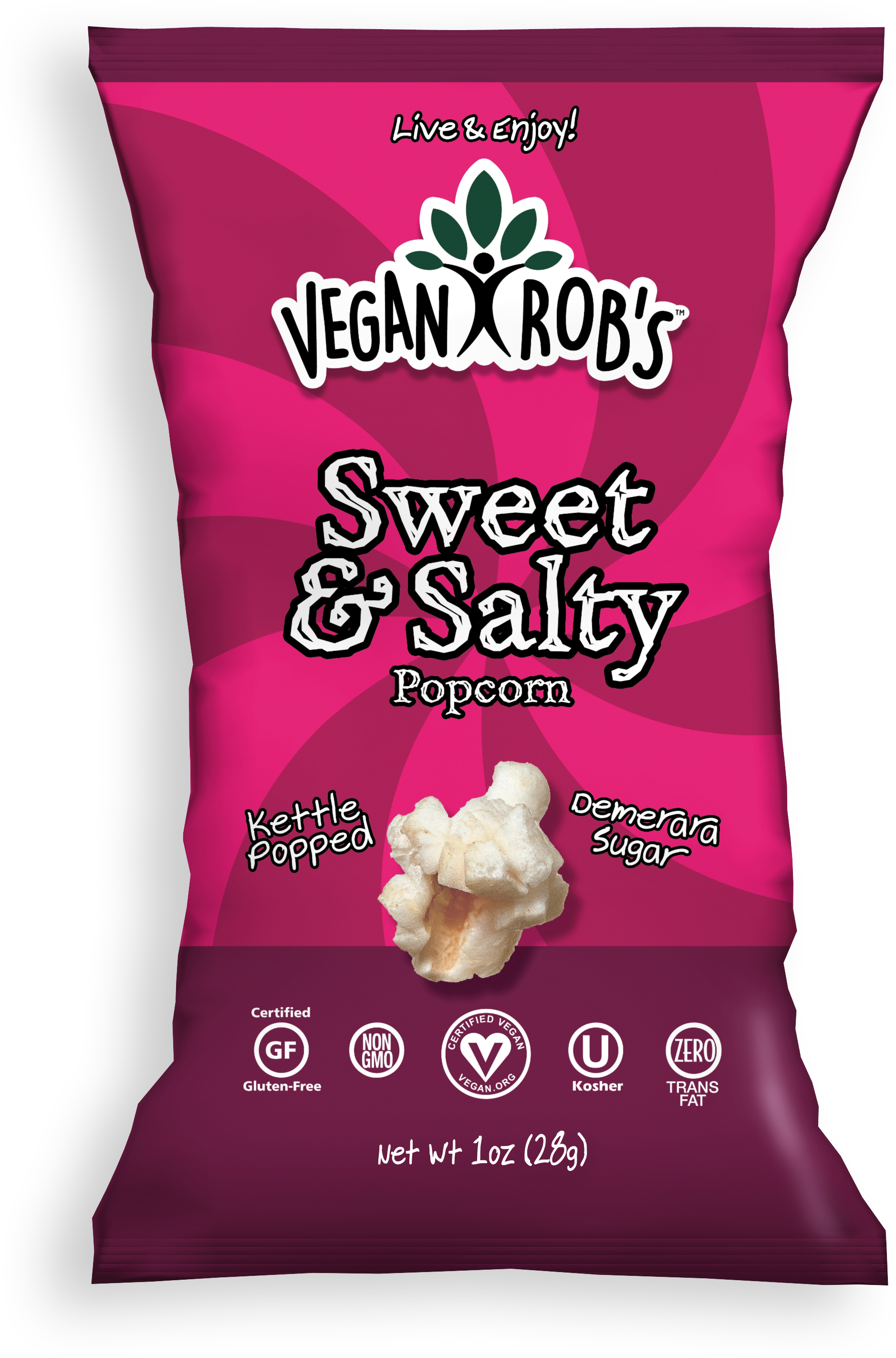 Vegan Rob's Sweet And Salty Popcorn - Vegan Rob's Jackfruit Puffs (2934x3300), Png Download