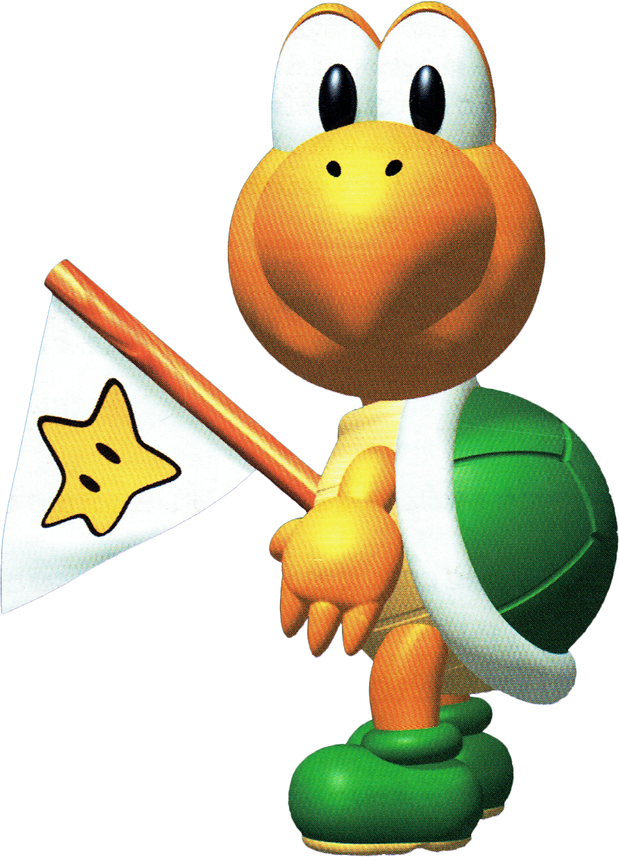 Artwork Of A Koopa Troopa From The Original Mario Party - Koopa Troopa Super Mario 63 (1280x1280), Png Download