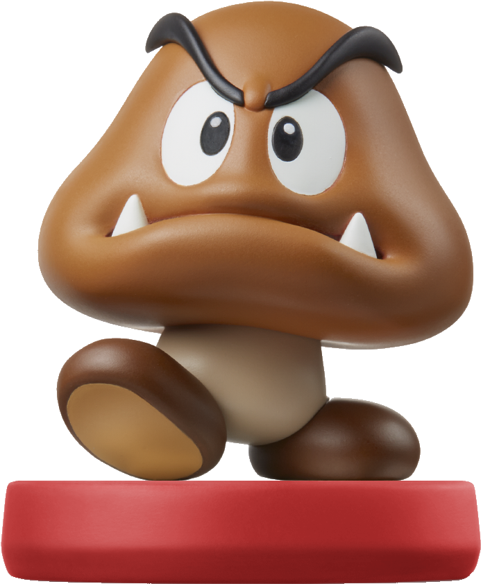 Goomba And Koopa Troopa - Koopa And Goomba Amiibo (1542x1557), Png Download