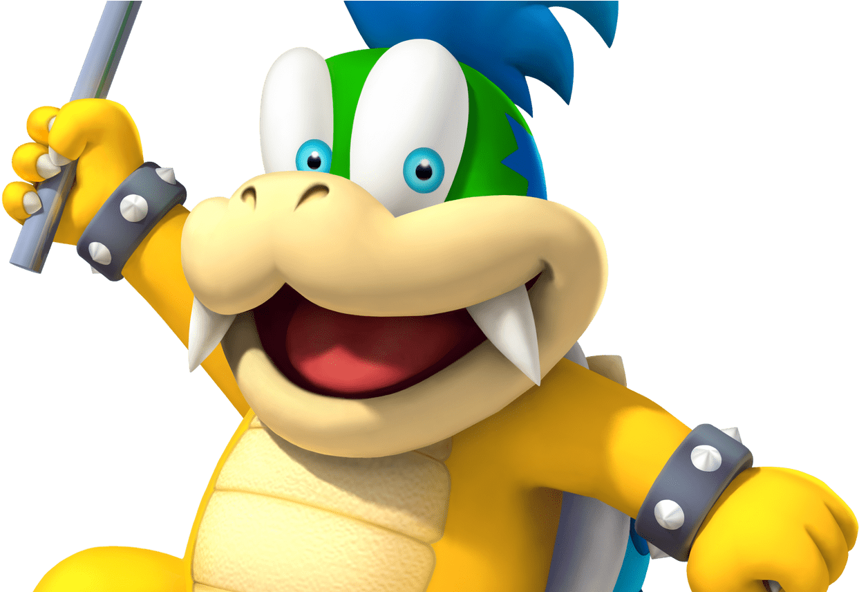 Larry Koopa Super Mario Brothers 2 And U Game Characters - Mario Kart 8 Characters Larry (1368x855), Png Download