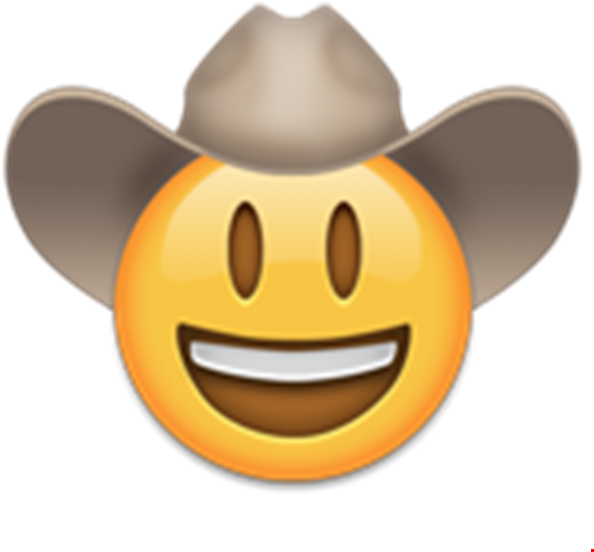 Stockyards Rodeo - Emoji Cowboy (600x600), Png Download