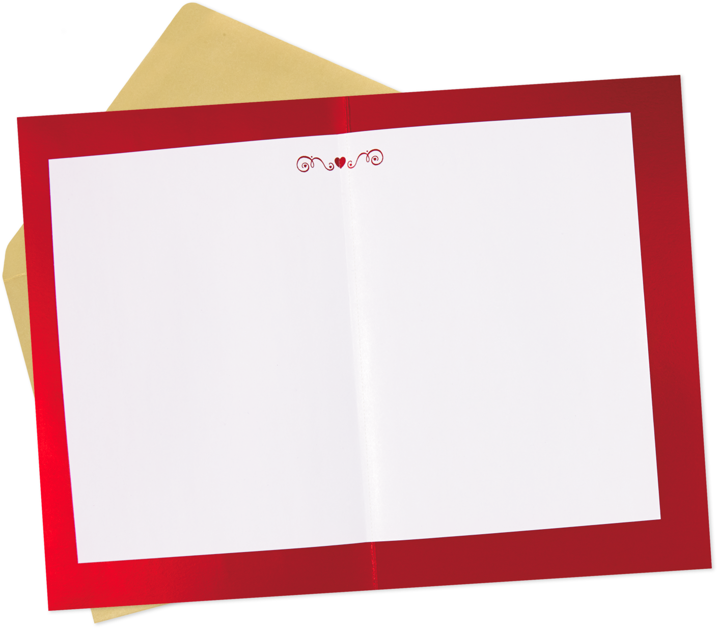 Mini Hearts Blank Valentine's Day Card Mini Hearts - Paper (1470x1470), Png Download