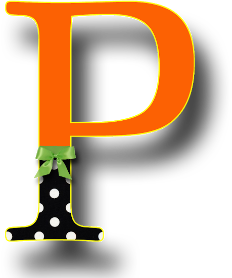 Polka Dot Capital Letter I - Halloween Letter Clip Art (620x620), Png Download