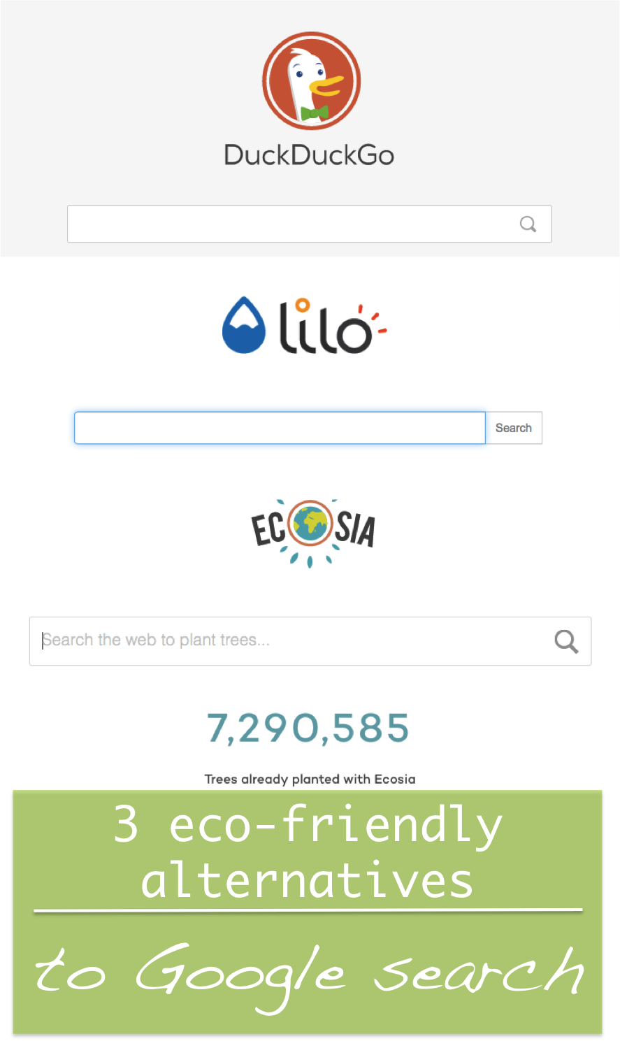 Eco Friendly Search Engins - Ecosia (887x1489), Png Download