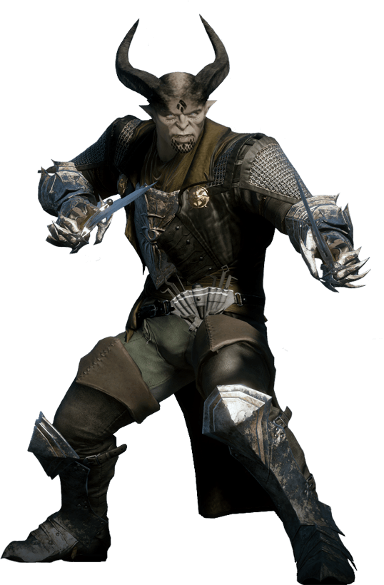 Tumblr Naogfoyhpf1tug0kzo5 1280 - Dragon Age Inquisition Qunari Rogue (538x820), Png Download