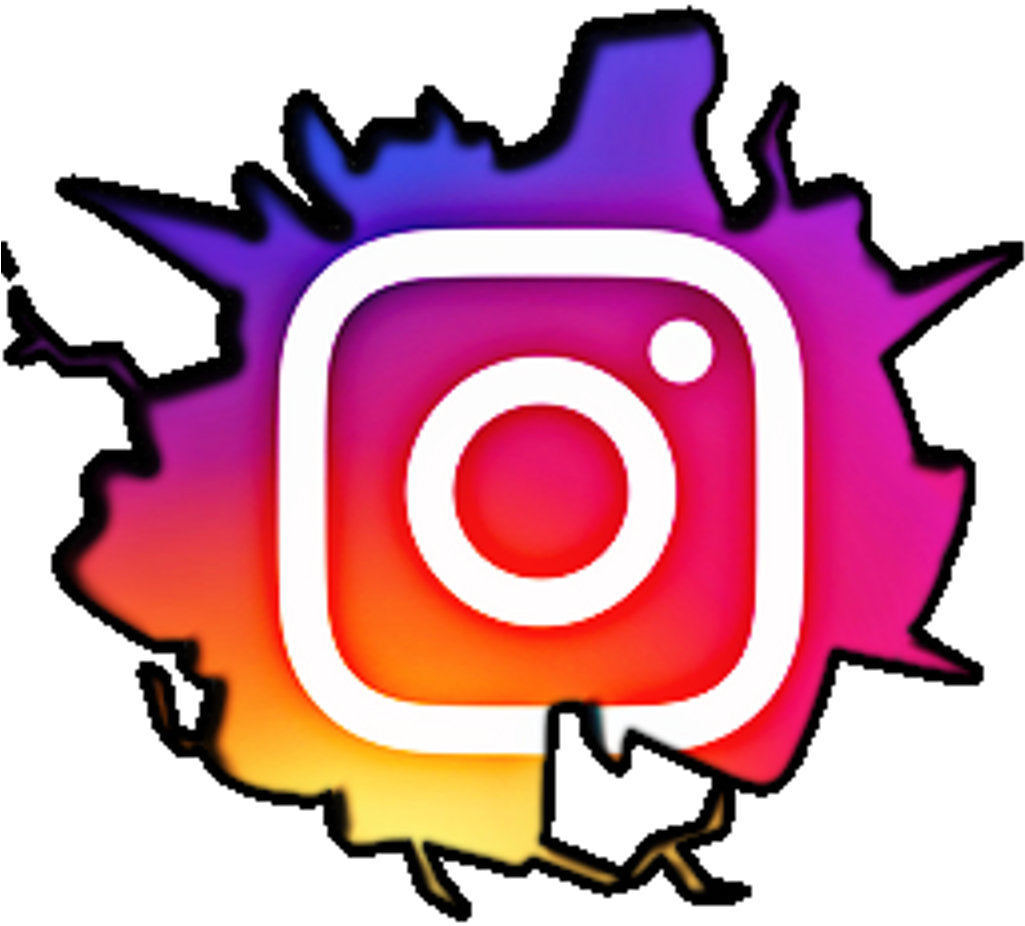 Intagram Sticker - Instagram Symbol Black And White Vector (1024x1024), Png Download