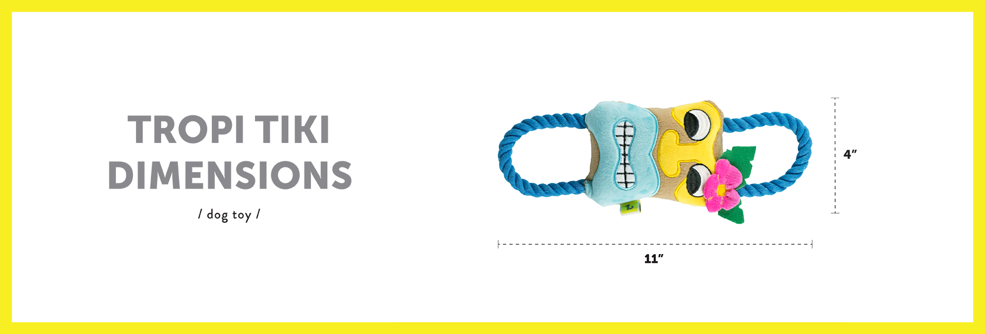 Dimensions Tropi Tiki For Dogs English - Graphic Design (1920x652), Png Download