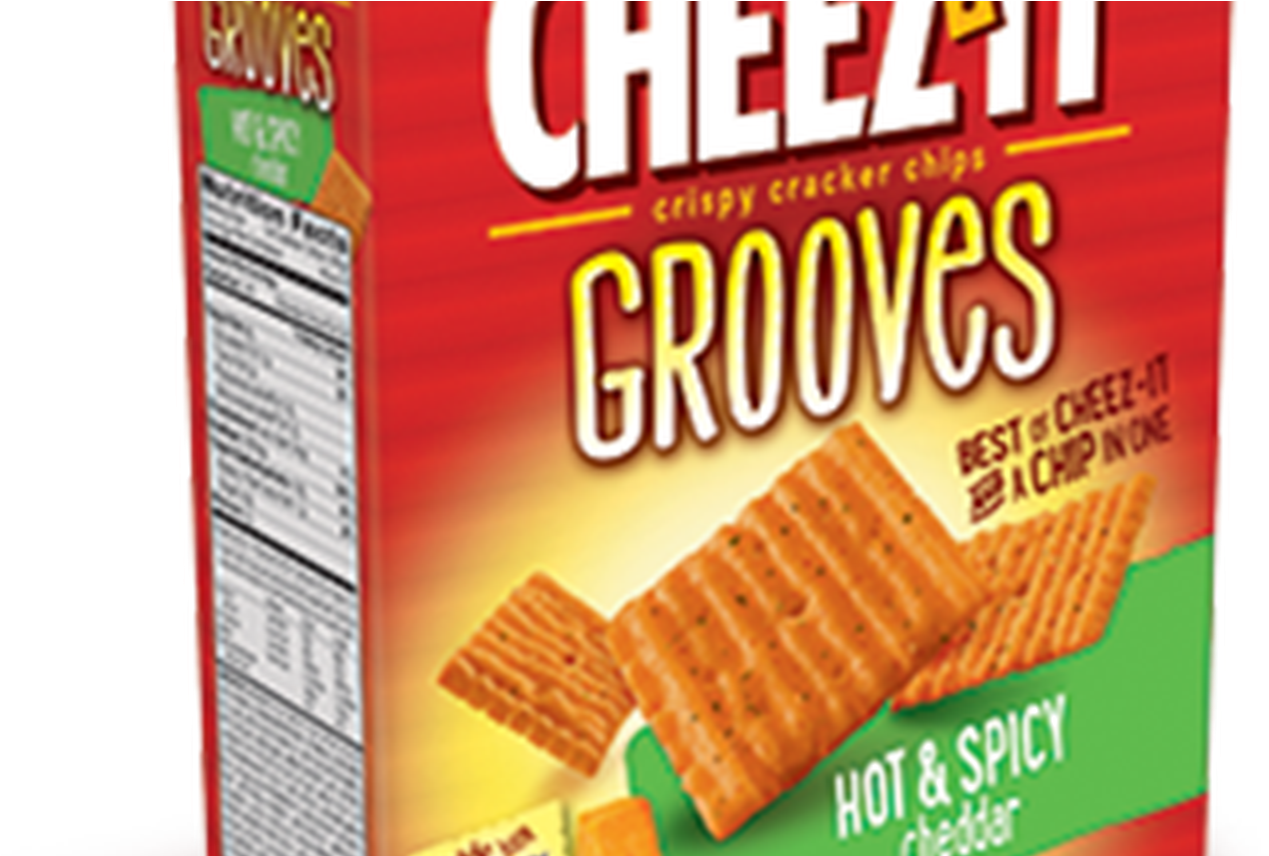 Cheez It Grooves Hot & Spicy Cheddar - Graham Cracker (1368x855), Png Download