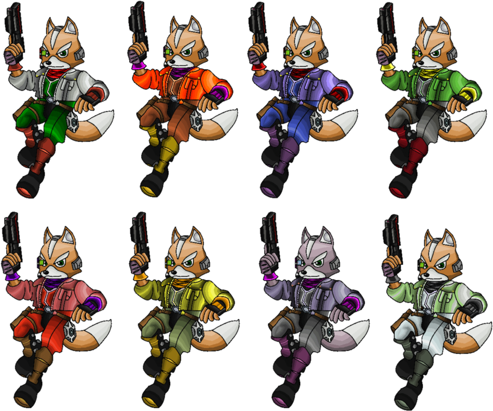 Fox Melee Png - Star Fox Pixel Art - Free Transparent PNG Download - PNGkey