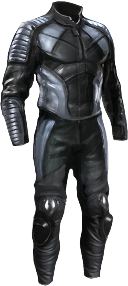 Exotic Melee Weapons 0000 Leather Body Suit (415x923), Png Download