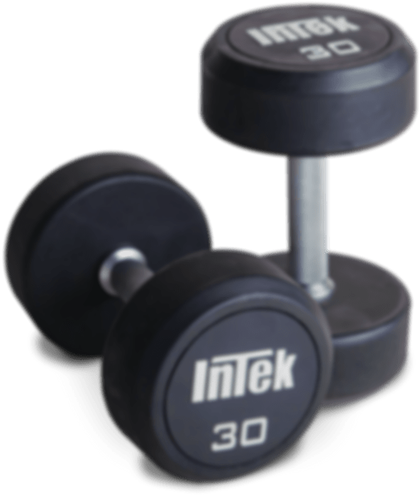 Anytime Fitness - Rubber Dumbbells (671x721), Png Download