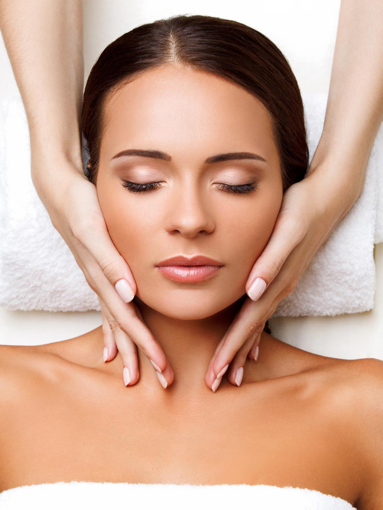 Indian Head Massage - Face Massage Png (768x1024), Png Download