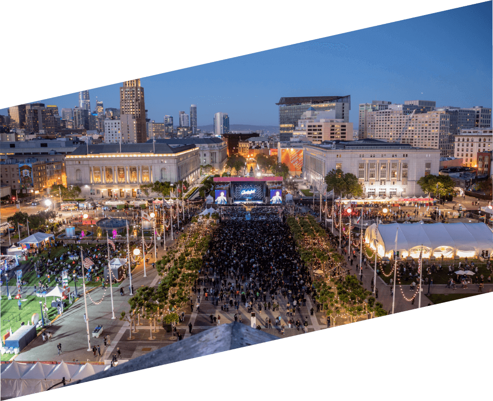 Bill Graham Civic Center Plaza, The Clusterfest Hallowed - Urban Area (1012x822), Png Download