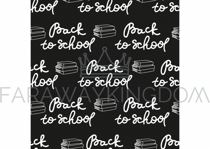 Books Black School Vector Illustration Seamless Pattern - Poster (700x495), Png Download