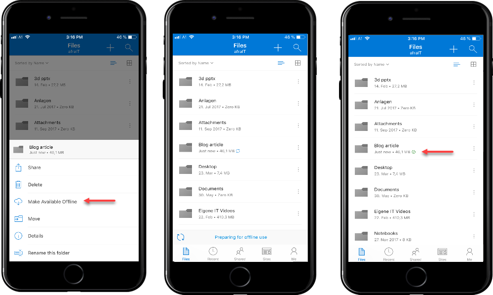 Mark Folders For Offline Access - Book Meeting Room App (999x597), Png Download