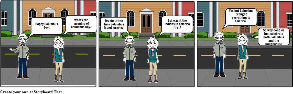 Columbus - Cartoon (1164x385), Png Download