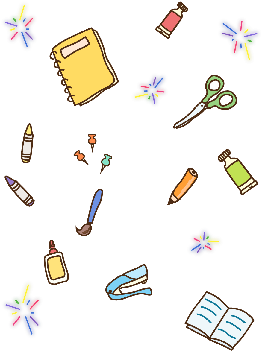 School Supplies Pencil Book Crayons Png And Vector (1024x1369), Png Download