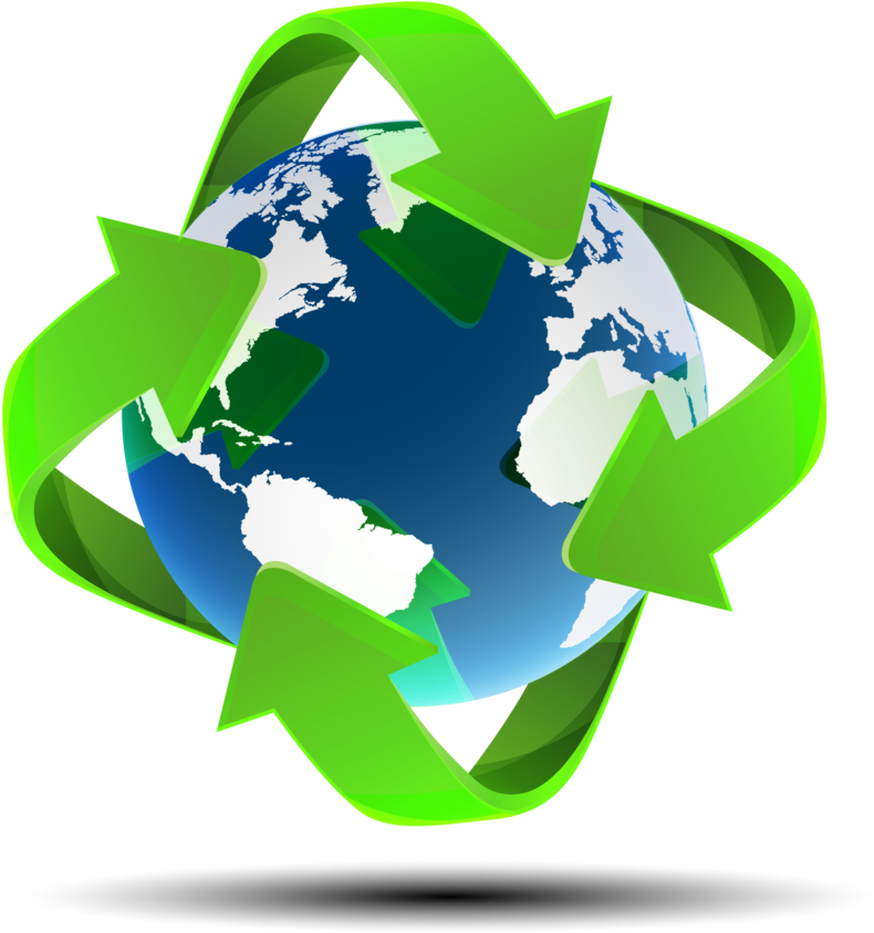 Map Globe Vector World Recycle Earth - World Map (800x848), Png Download