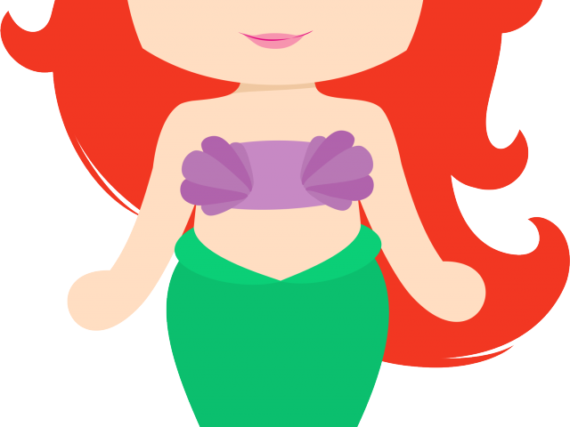 Cute Clipart Mermaid - Invitaciones De La Sirenita Bebe Para Imprimir (640x480), Png Download
