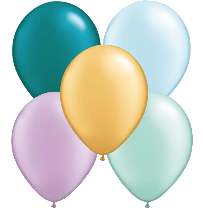 Mini Pearl Mermaid Mix Balloons - Balloon (700x699), Png Download