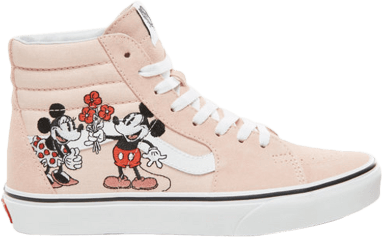 Vans Disney X Sk8-hi 'mickey & Minnie' - Vn0a38geupn (750x466), Png Download