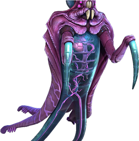 Drawn Alien Stoner - Subnautica Monstruos (640x480), Png Download