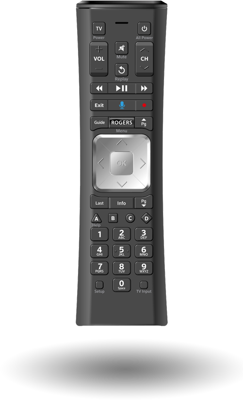 How Can I Set The Volume Controls To My Audio Device - Rogers Ignite Remote Control (516x872), Png Download