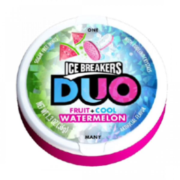 Ice Breakers Duo Mints Watermelon - Ice Breakers Duo Strawberry (600x600), Png Download
