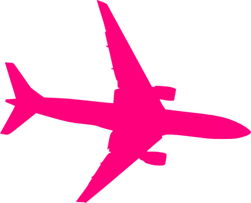 Free Png Download Pink Airplane Png Images Background - Plane Vector (850x688), Png Download