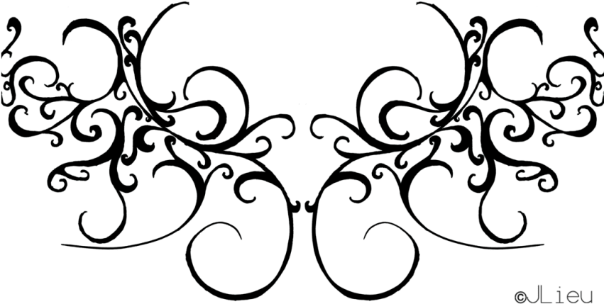 Free Png Download Line Designs Swirls Png Images Background - Line Designs Swirls Png (850x506), Png Download