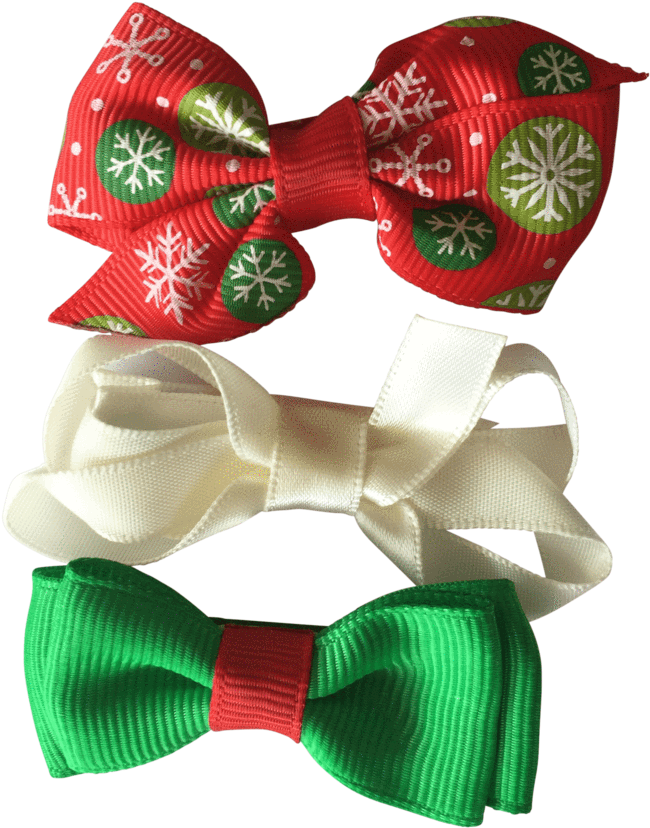 Christmas Bows - Satin (1024x1024), Png Download