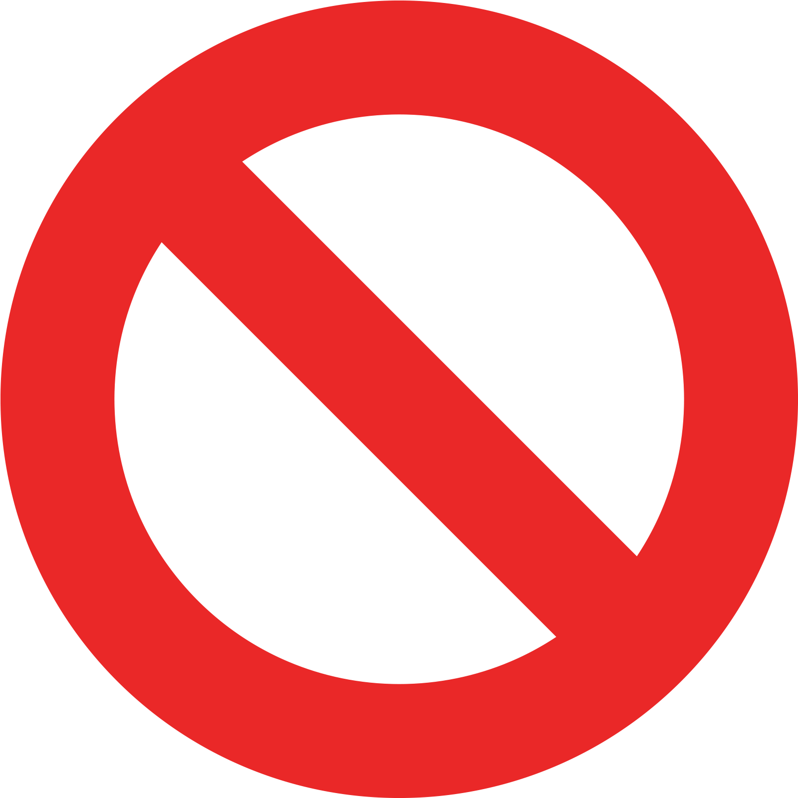 No Registration Required - Forbid Sign (2048x2048), Png Download
