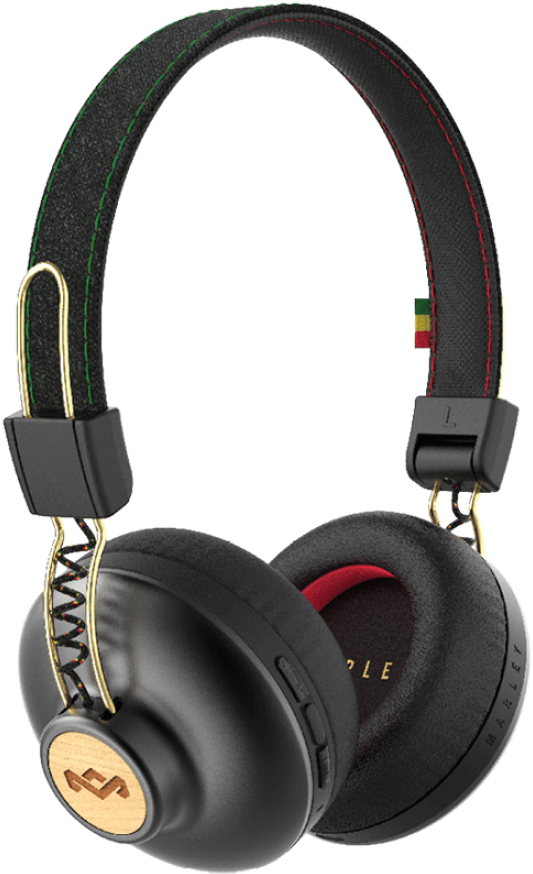 Positive Vibration 2 Wirelesswireless Bluetooth® Headphones - House Of Marley Positive Vibration 2 Bt Rasta (1100x1100), Png Download