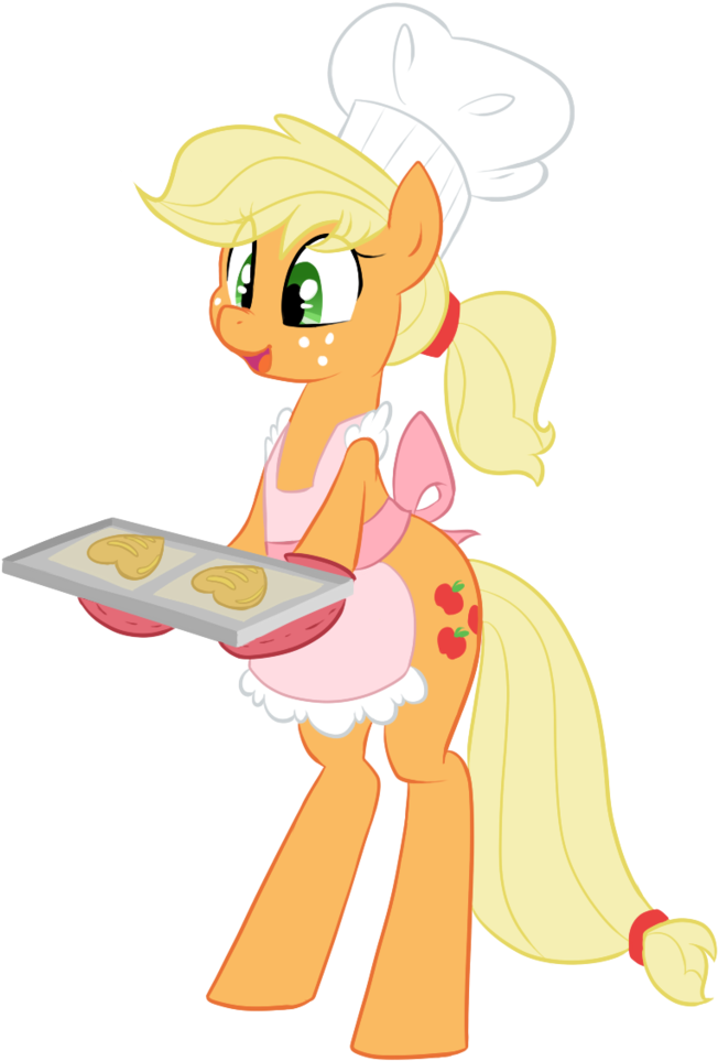 Applejack, Apron, Artist - Blonde Qui Tombe Par Terre (1024x1024), Png Download