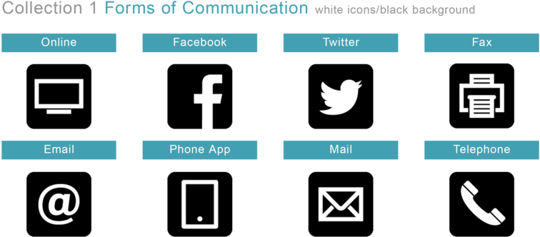 Icons Mobile Phones Youtube Telephone Computer Communication - Twitter Facebook Email Icons (800x400), Png Download