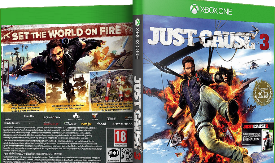 Just Cause 3 Cover Pc (1000x525), Png Download