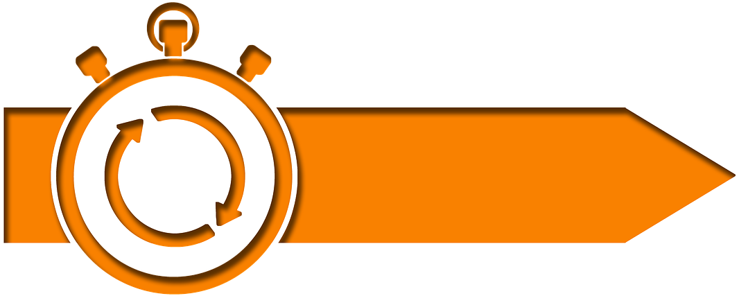 Arrow Direction Stopwatch (1280x570), Png Download