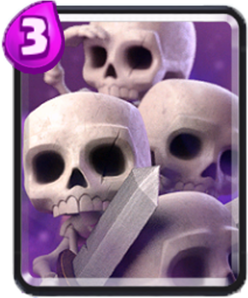 Skelton Army - Clash Royale Skeleton Army Card (1014x612), Png Download