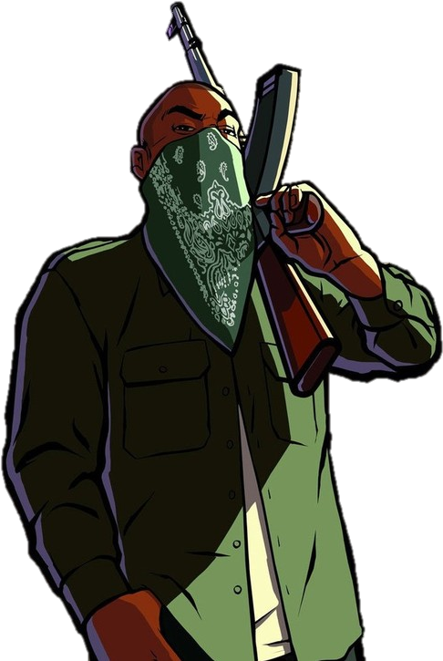 Transparent Gta Characters - Gta San Andreas (499x741), Png Download