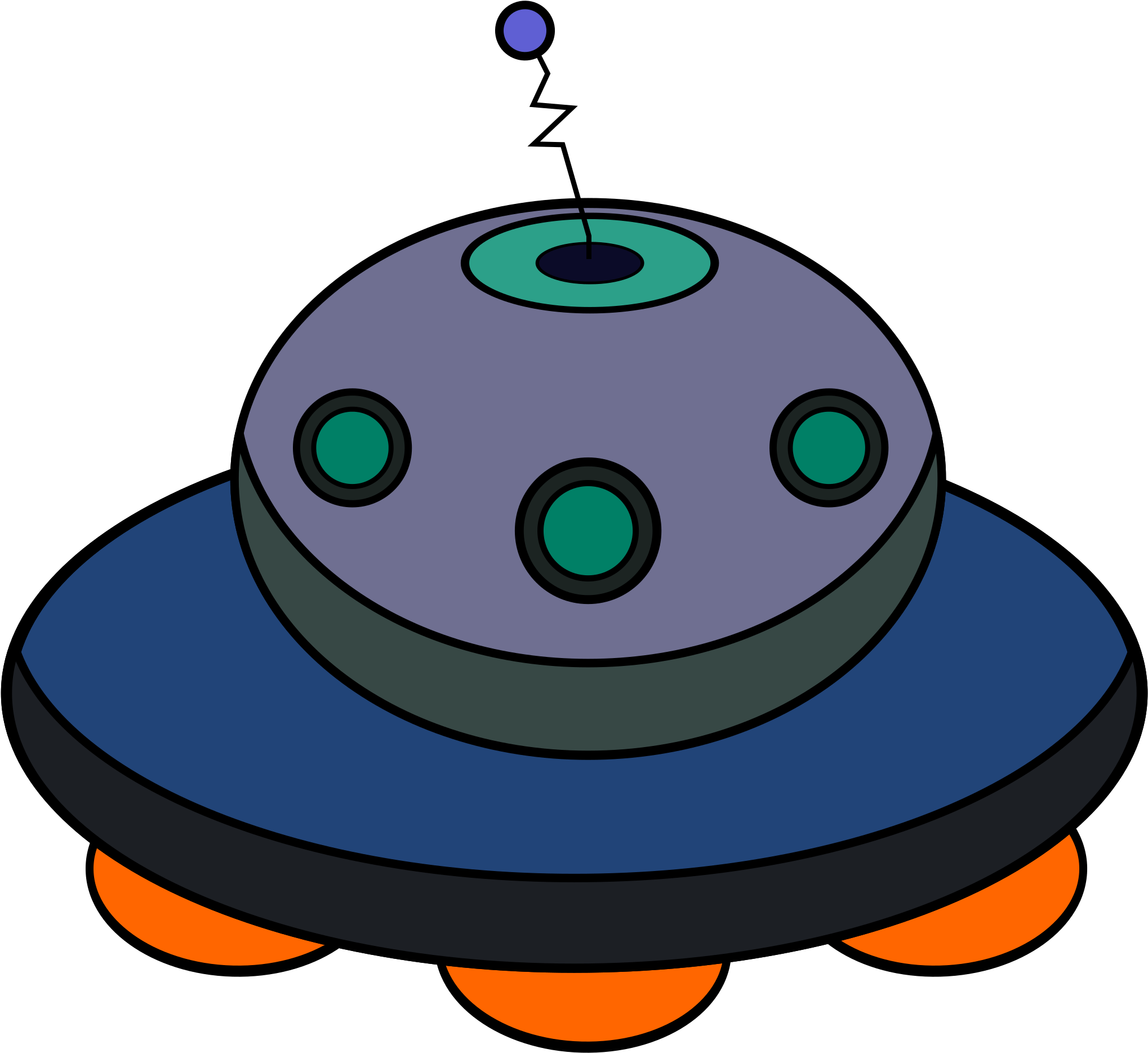 Clipart Ufo1 - Circle (2400x3394), Png Download