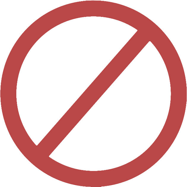No Symbol Transparent Png - No Flat Icon Png (800x800), Png Download
