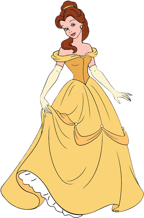 490 X 730 4 - Woman In A Yellow Dress Clipart (490x730), Png Download