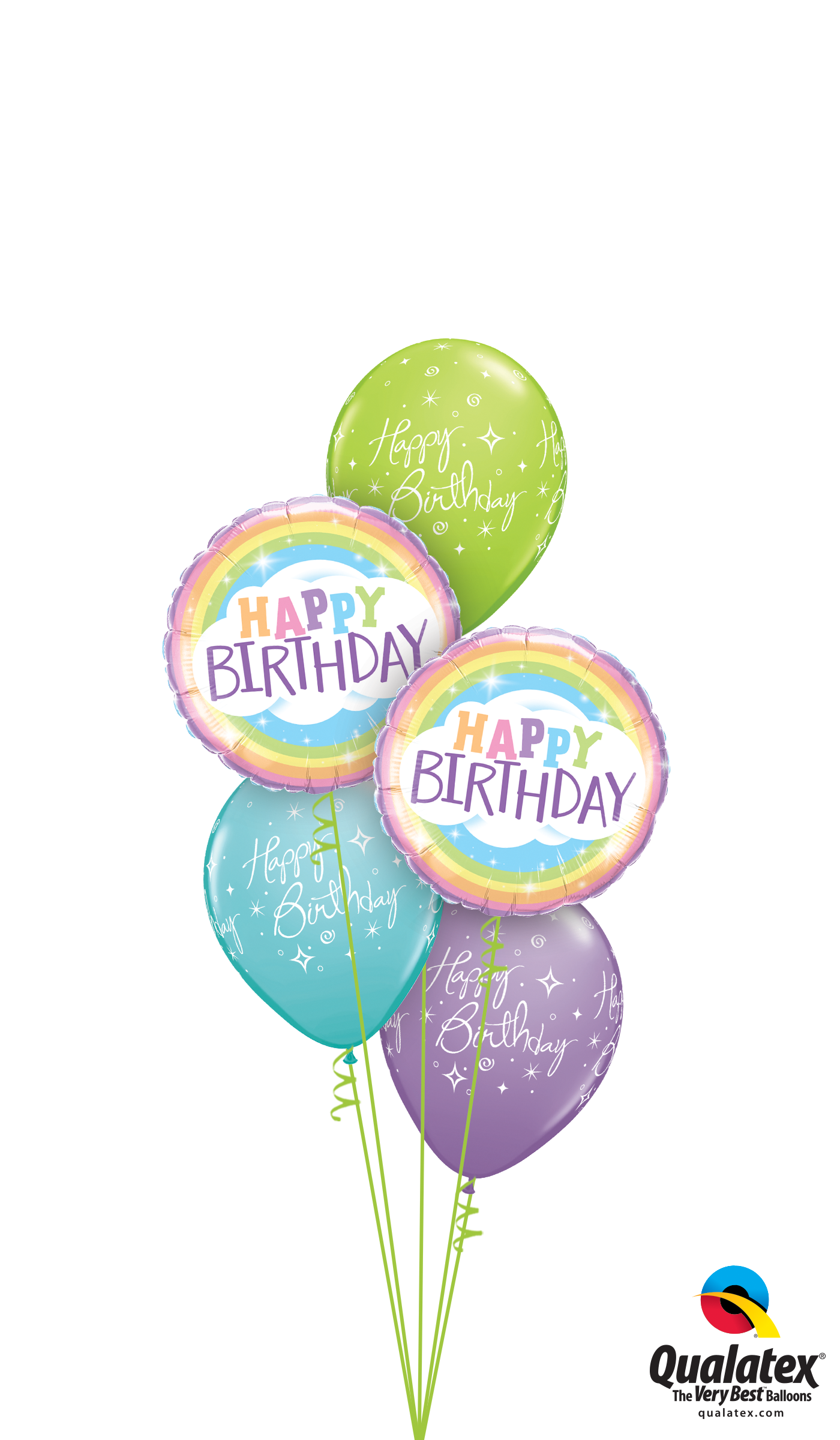 Sorbet Birthday Rainbows At London Helium Balloons - Pink Flamingo Balloons (1400x2400), Png Download